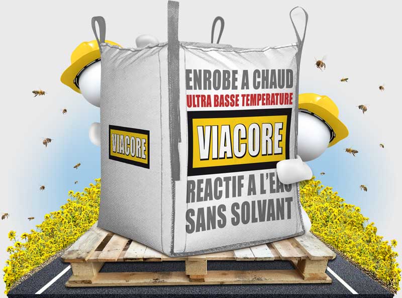 Viacore, enrobé à chaud ultra basse température en big bag