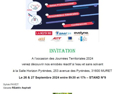 LES JOURNEES TERRITORIALES – MURET – 26 & 27 SEPTEMBRE 2024